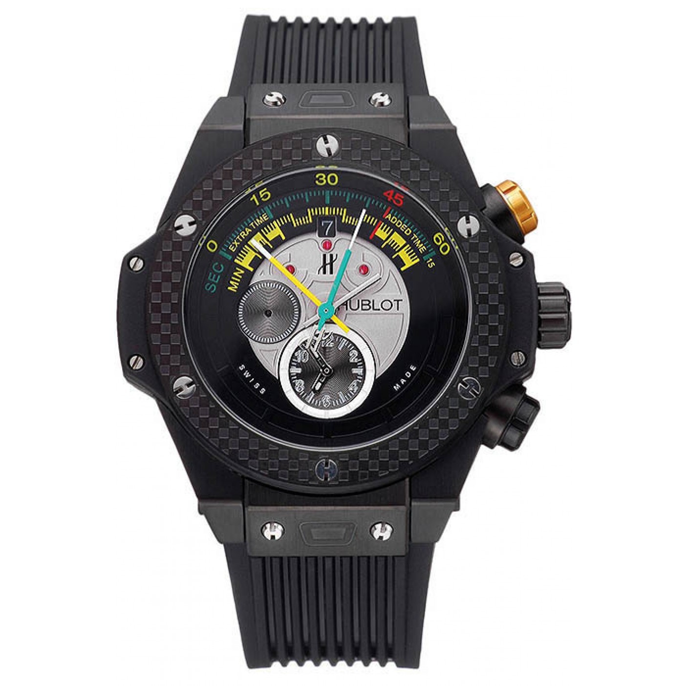 Hublot Big Bang Unico Bi-Retrograde Chrono King Black Steel Case Black Rubber Strap 622771